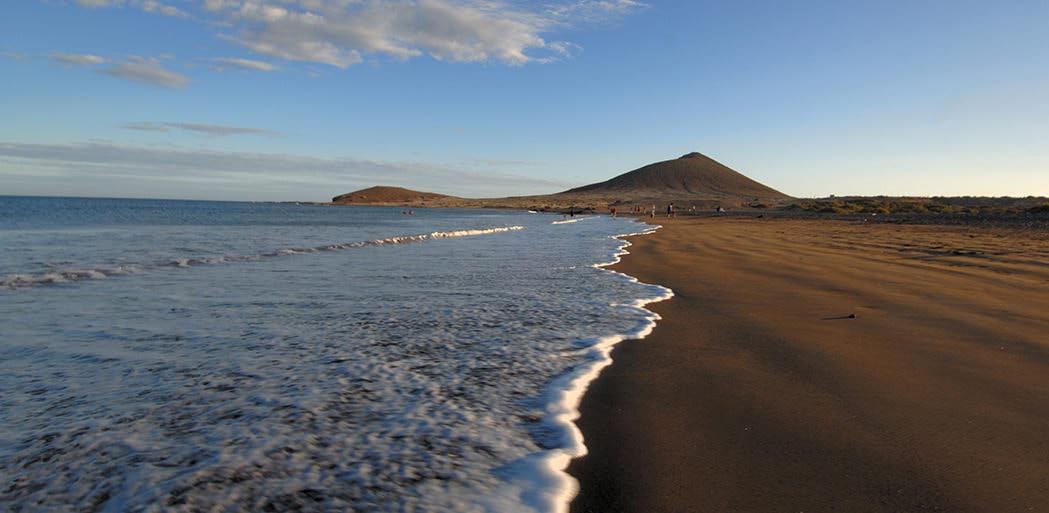 One of the beaches at el Medano in Tenerife.