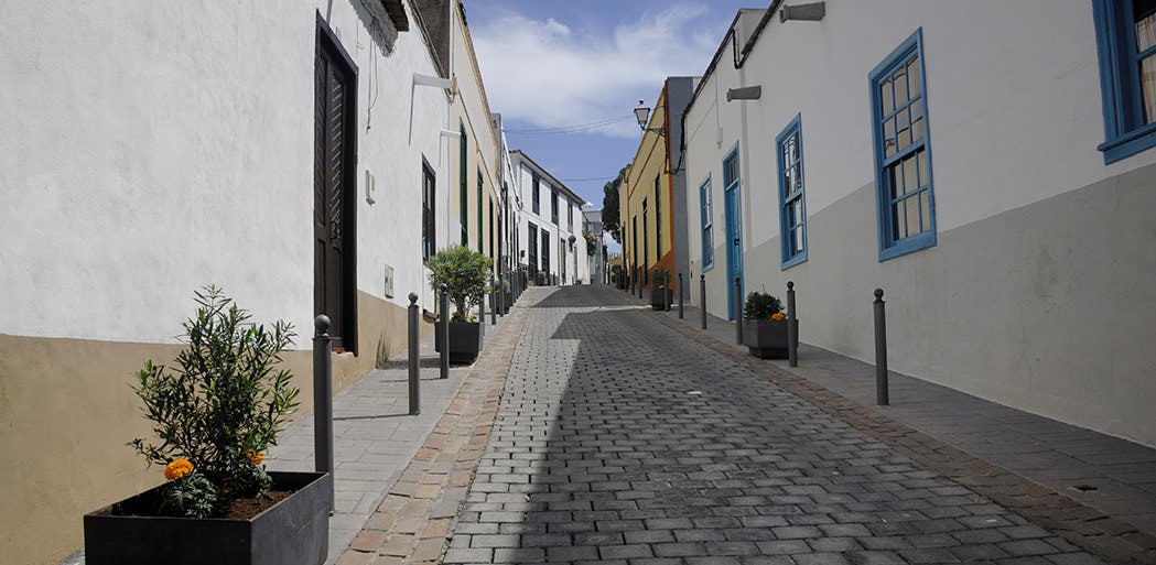 Pedestrian walk way, San Miguel, Tenerife.